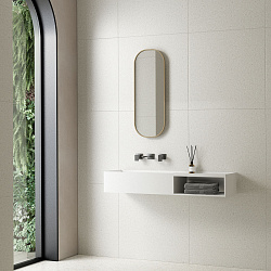 Раковина из искусственного камня Vincea VWB-6S112MW, 1200*400*200, подвесная, цвет белый матовый, , 