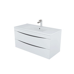 Тумба с умывальником, подвесная, 100 см, белая, Cloud, IDDIS, CLO10W1i95K