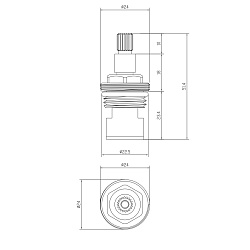 Кран-букса SEDAL, 20 шлицов, поворот 180°, на холодную воду, блистер (Испания)