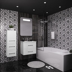 Тумба Opadiris Арабеско 60, цвет белый (под раковину Kirovit Фостер 60)