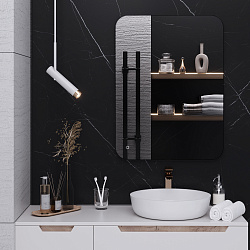 Зеркало/LED-подсветка (60см*80см)/сенсор.выключатель Milan/AQUA DE MARCO