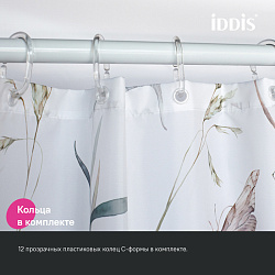 Штора для ванной, 200x180 см, Полиэстер, IDDIS, BP05P18i11