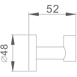 Крючок, хром HB1705-1