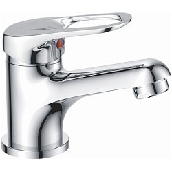 Смеситель для раковины, латунь, хром HB1037