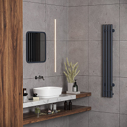 Aringa Токио полотенцесушитель вертикальный электрический 120*15, графит