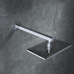 Кронштейн для верхнего душа в стену, квадратный, хром, Optima Home, IDDIS, OPH40CSi61