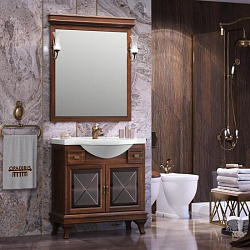 Тумба Opadiris Борджи 85, цвет светлый орех (под раковину Santek Сенеж 87)