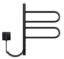 Полотенцесушитель электрический Vincea VTD-1R1CBE 44x60, черный, таймер, , шт