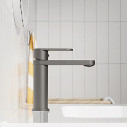 Смеситель для раковины Pragma Olako, матовый черный, OLK3.BFWL.016