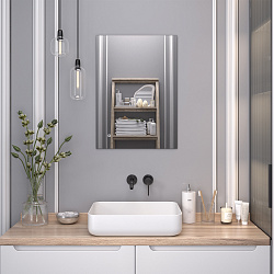 Зеркало/LED-подсветка (50см*70см) сенсор.выключатель Sirius/AQUA DE MARCO