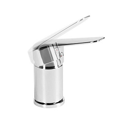 Смеситель на борт акриловой ванны на 3 отверстия, однозахватный, латунь, увеличенное никель-хромовое