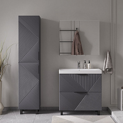 Пенал напольный Geometry 40 графит