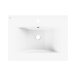 ВЫВОД Умывальник мебельный. Материал: санфарфор.  Ширина: 60 см. С отверстием под смеситель.