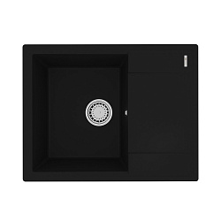 IMANDRA 640 Мойка кухонная из кварцгранита цвет: антрацит  комплектация: крепеж, сливная арматура с