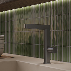 Смеситель для кухни Vincea VKF-22GM, вороненая сталь, , шт