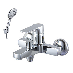 plus GRACE Смеситель для ванны с коротким изливом, поворотный переключатель, латунь/хром