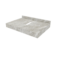 Corpa Nera Grossi/Гросси столешница 70 под раковину керамогранит, серый мрамор