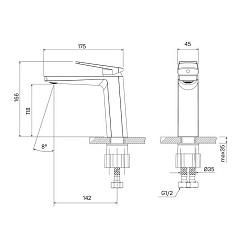 ВЫВОД Смеситель для умывальника, Esper, IDDIS, ESPSB00i01