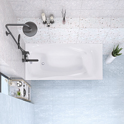 Malta ванна /Nova Gel /белая/металлические ножки(157см*77см*63см) Ванны/AQUA DE MARCO