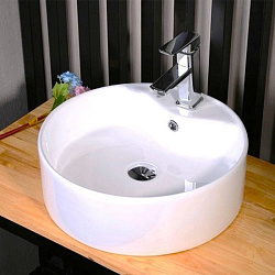 Corpa Nera Bosso/Боссо раковина накладная D40 с полочкой под смеситель, белый