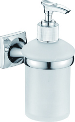 Дозатор для жидкого мыла матовое стекло, хром HB8527