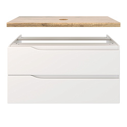 Столешница из массива NORDIC 1000*520*40 /ясень /с отв. под раковину/