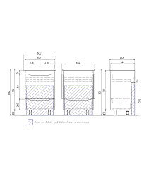 Тумба Grani 600-2-1 (Элина 60)