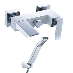 Смеситель для ванны с коротким изливом, поворотный переключатель, латунь/хром/белыйLM5814CW