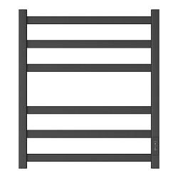 Полотенцесушитель электрический Point Меркурий PN83856B П6 500x600, диммер справа, черный