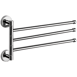 Держатель для полотенец, тройной, поворотный 400 мм, хром HB113