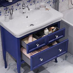 Зеркало Opadiris Валери 85, цвет сапфир, с выключателем