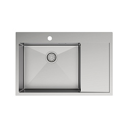 Мойка, нерж. сталь, сатин, чаша слева, 780*510, Haze, IDDIS, HAZ78SLi77