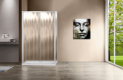 Душевой уголок Garda VSR-1G1012CH, 1200*1000, хром, стекло шиншилла, , шт