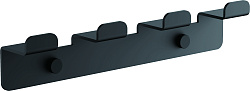 Планка с крючками (4), черный B9004-7