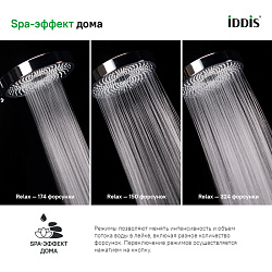 Лейка для душа, хром, SpaHome, IDDIS, SPA3F0Ci18