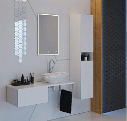 DREJA.eco Зеркало POINT, 60x80 см, сенсорный выключатель, LED-подсветка