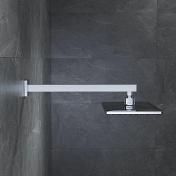 Кронштейн для верхнего душа в стену, квадратный, хром, Optima Home, IDDIS, OPH40CSi61