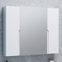 Зеркальный шкаф/белое/глянец(100см)Palermo/AQUA DE MARCO