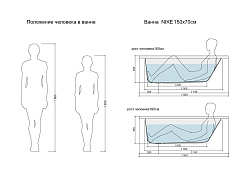 Вывод Ванна прямоуг.: LORENA 170x70 без ножек, белый,ультра белые