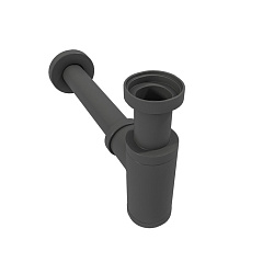 Corpa Nera сифон для раковины, графит матовый