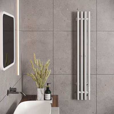 Aringa Токио полотенцесушитель вертикальный электрический 120*15, белый