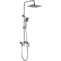 Душевая система, тропический душ, латунь, оружейная сталь, HB24533-3