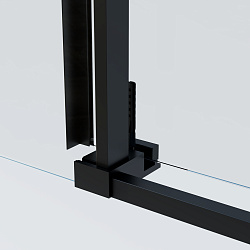 Душевая дверь Soft 2 VDS-3SO2120CLB, 1200, черный, стекло прозрачное, , шт