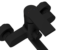 Вывод Смеситель для ванны BRASKO BLACK с длинным изливом однорычажный черный