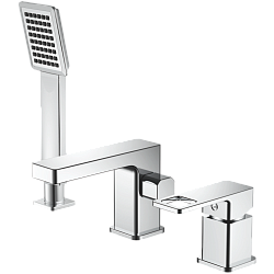 Смеситель для ванны на борт, 3 отверстия, хром HB80615