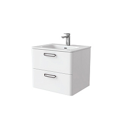 Тумба с умывальником, подвесная, 60 см, белая, Brick, IDDIS, BRI60W0i95K