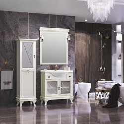 Зеркало Opadiris Борджи 85, цвет слоновая кость, вар 2