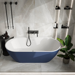 Corpa Nera Salieri/Сальери ванна акриловая отдельностоящая 170х80х56, белый матовый