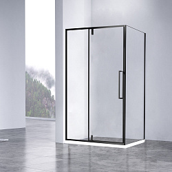 Душевой уголок Slim-N VSR-4SNP9010CLB, 1000*900, черный, стекло прозрачное, , шт