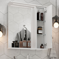 Зеркало-шкаф Joli 60 правое (белый)